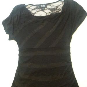 Black Blouse with Lace